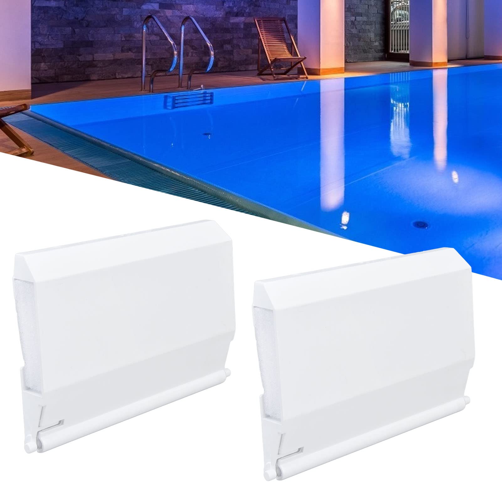 Hapivida Sportello Skimmer piscina bianco 19,5x14 cm 2 pezzi
