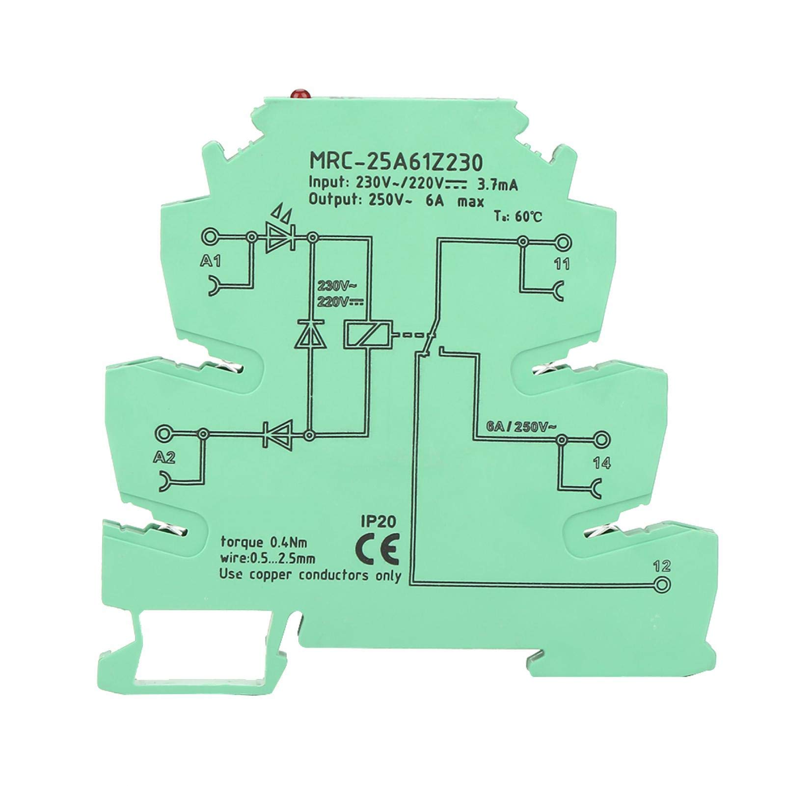 Kuuleyn MRC-25A61Z230 Relè Interfaccia PLC 230V 1NO+1NC