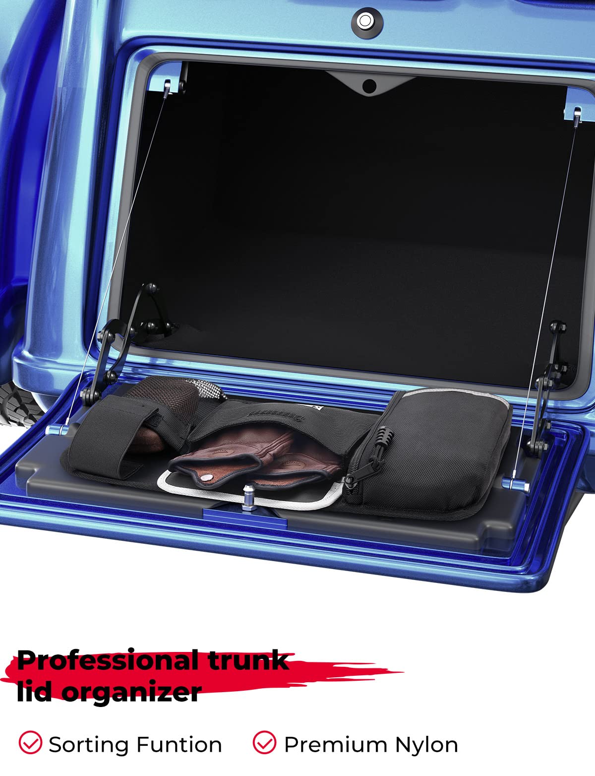 KEMIMOTO Tri Glide Freewheeler organizer bauletto con tasche