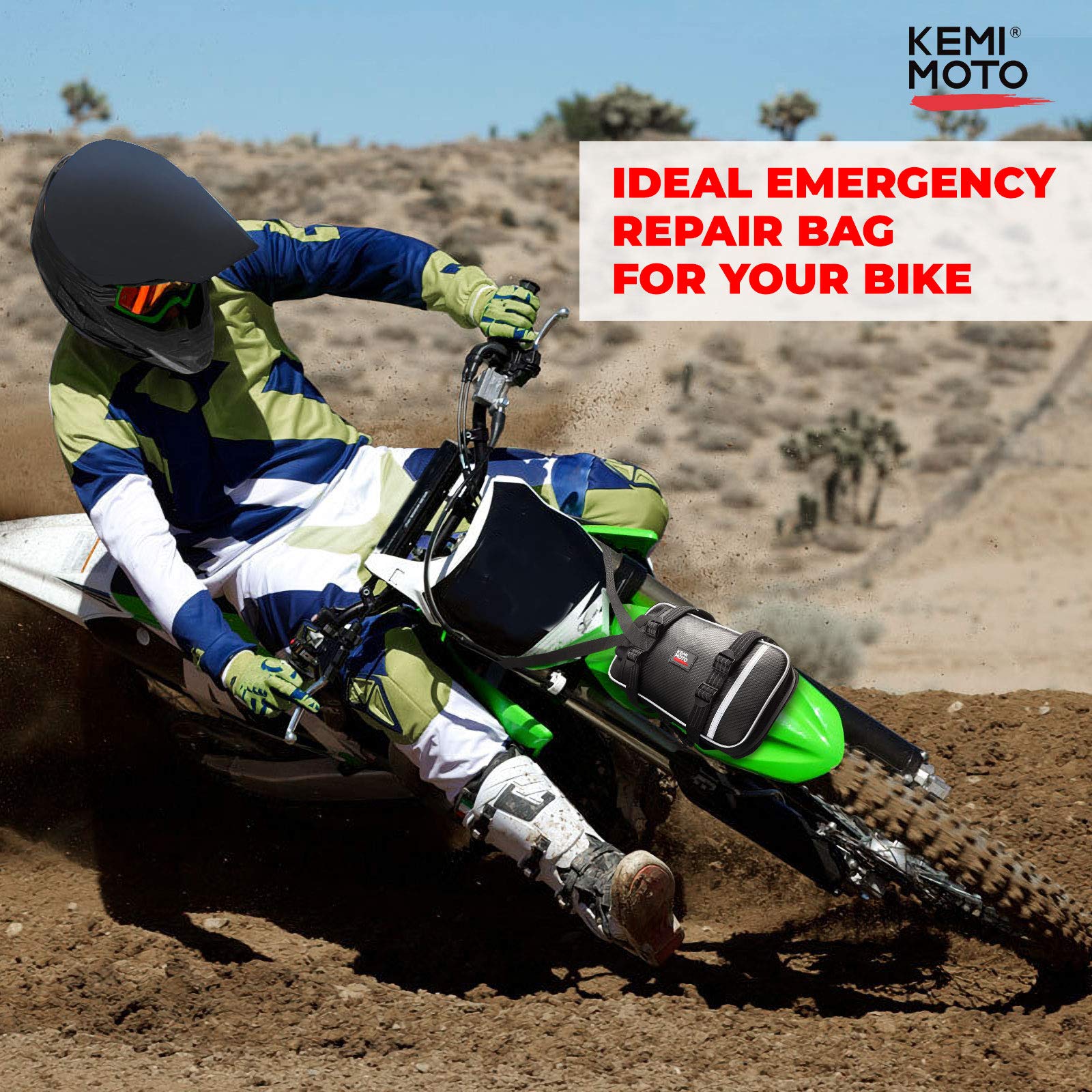 Kemimoto Borsa Parafango Anteriore Moto con Astuccio Idrorepellente