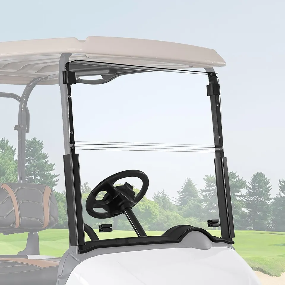KEMIMOTO Parabrezza Golf Cart EZGO RXV Pieghevole 5mm