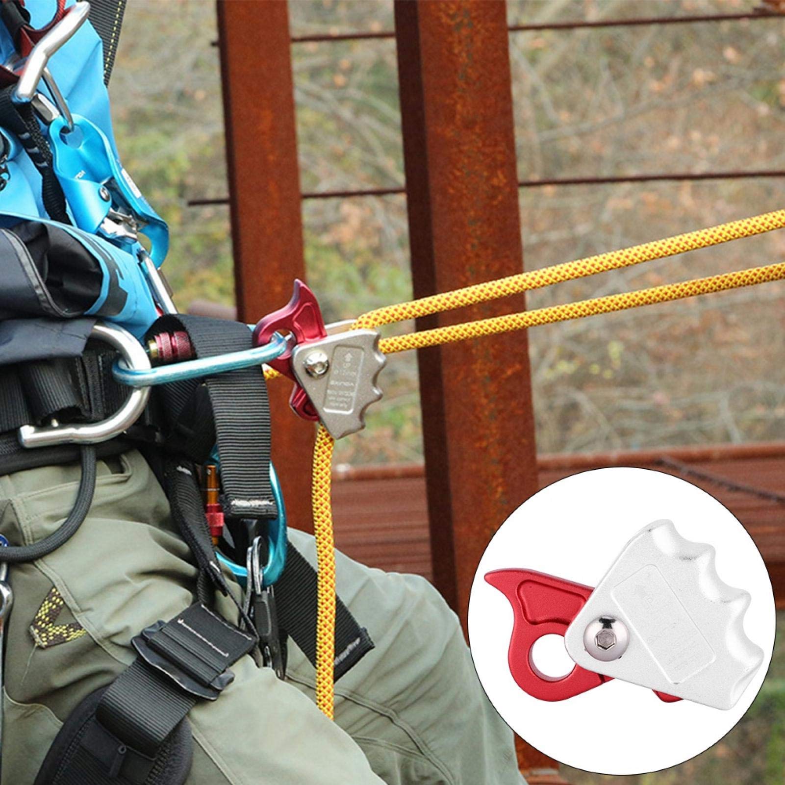 Kuuleyn blocco corda arrampicata alluminio 15kN argento