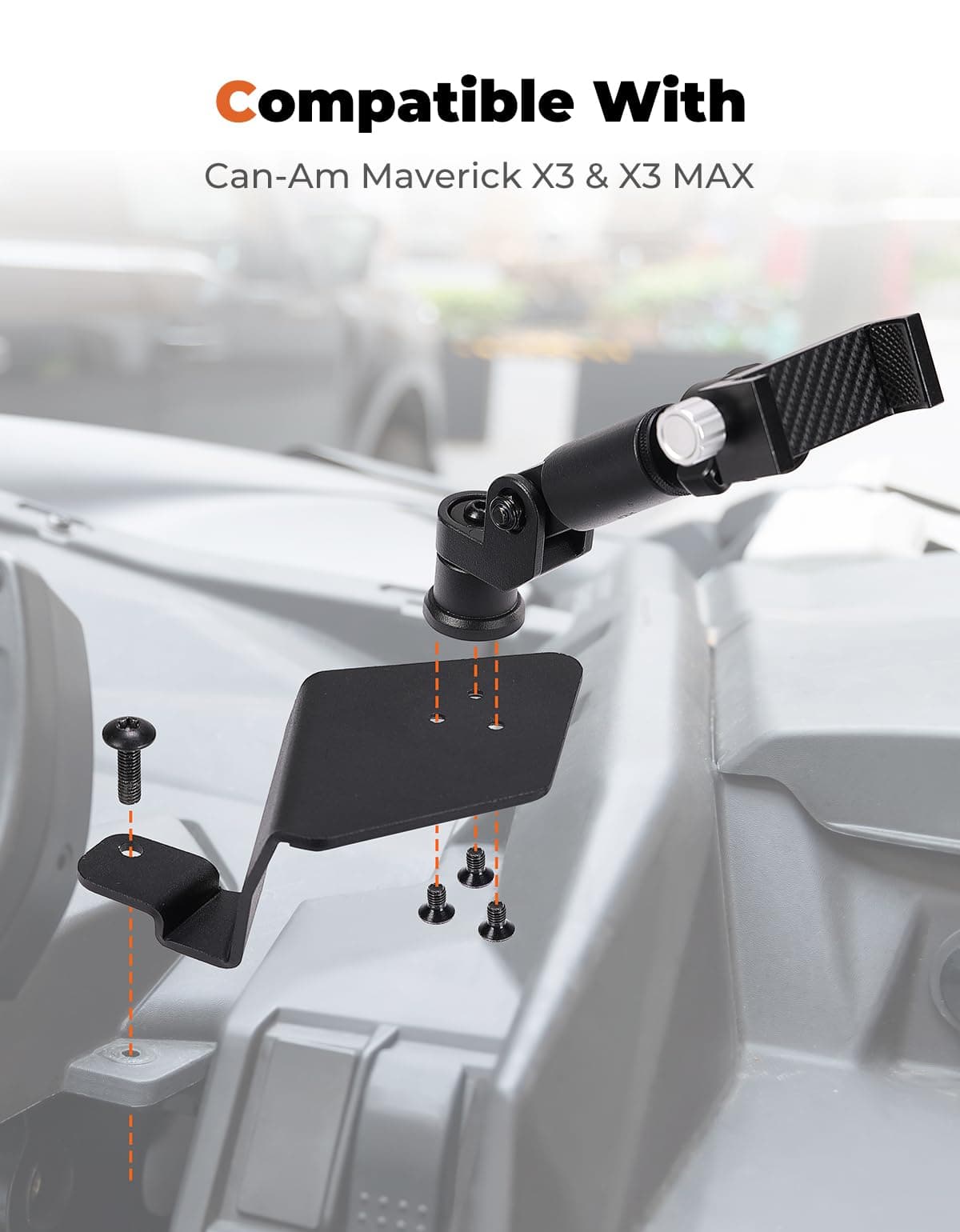 KEMIMOTO Maverick X3 Supporto Telefono CNC 360° Alluminio