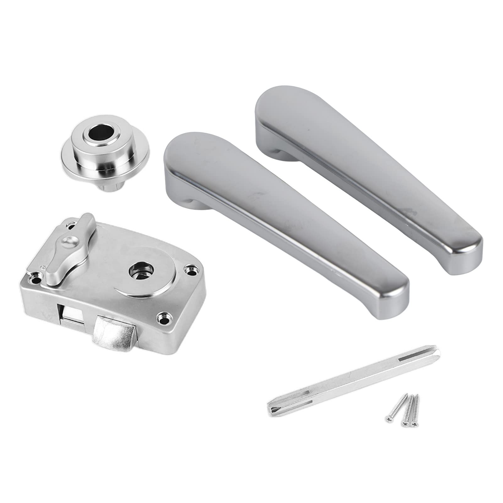 Kuuleyn Serratura Porta Bagno Camper 21 mm Argento ABS