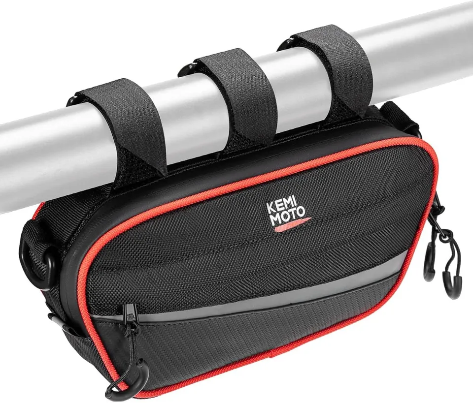KEMIMOTO borsa roll-bar 28x13 cm nera universale tubi 25-50mm