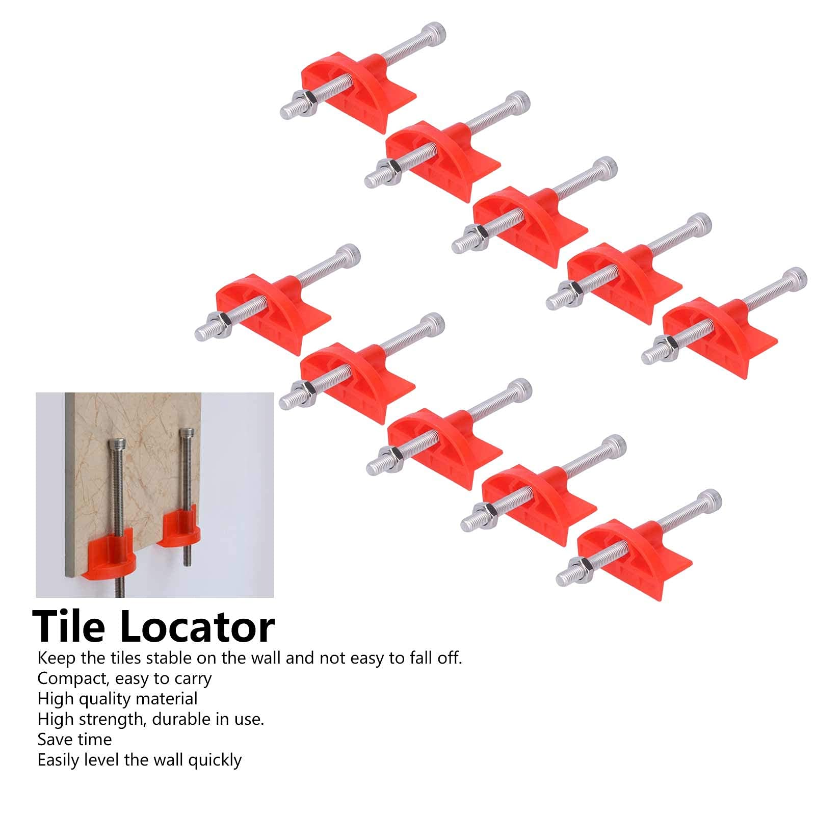 Kuuleyn Localizzatore Piastrelle Regolabile 10 Pezzi HDPP
