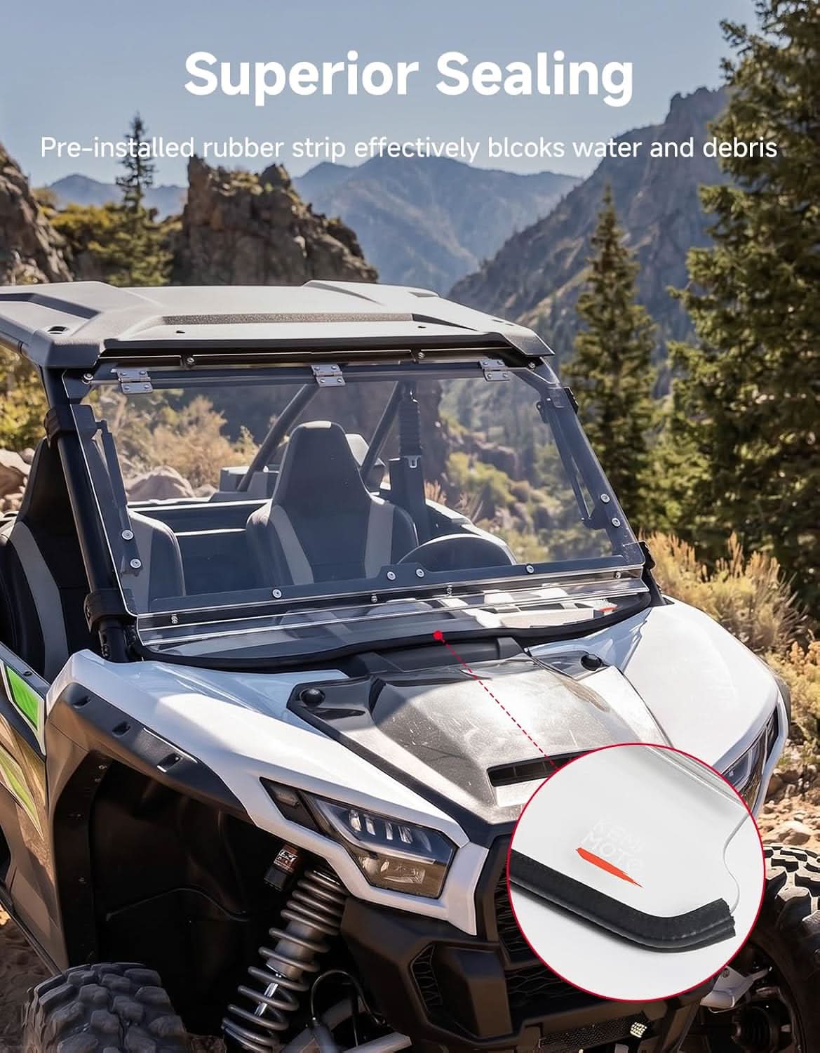 Kemimoto Teryx KRX 1000 parabrezza ribaltabile 3 in 1