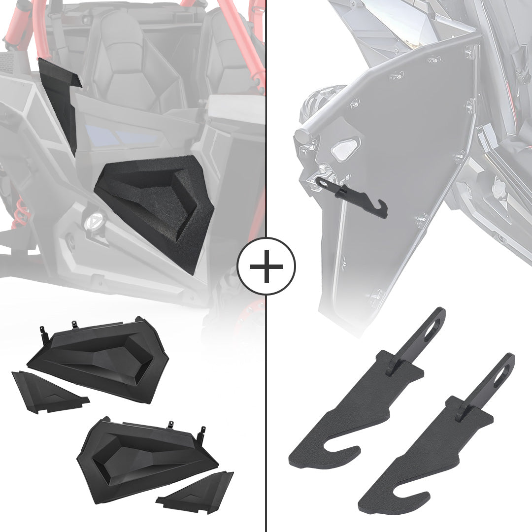 KEMIMOTO RZR mezze porte inferiori e ganci porta acciaio