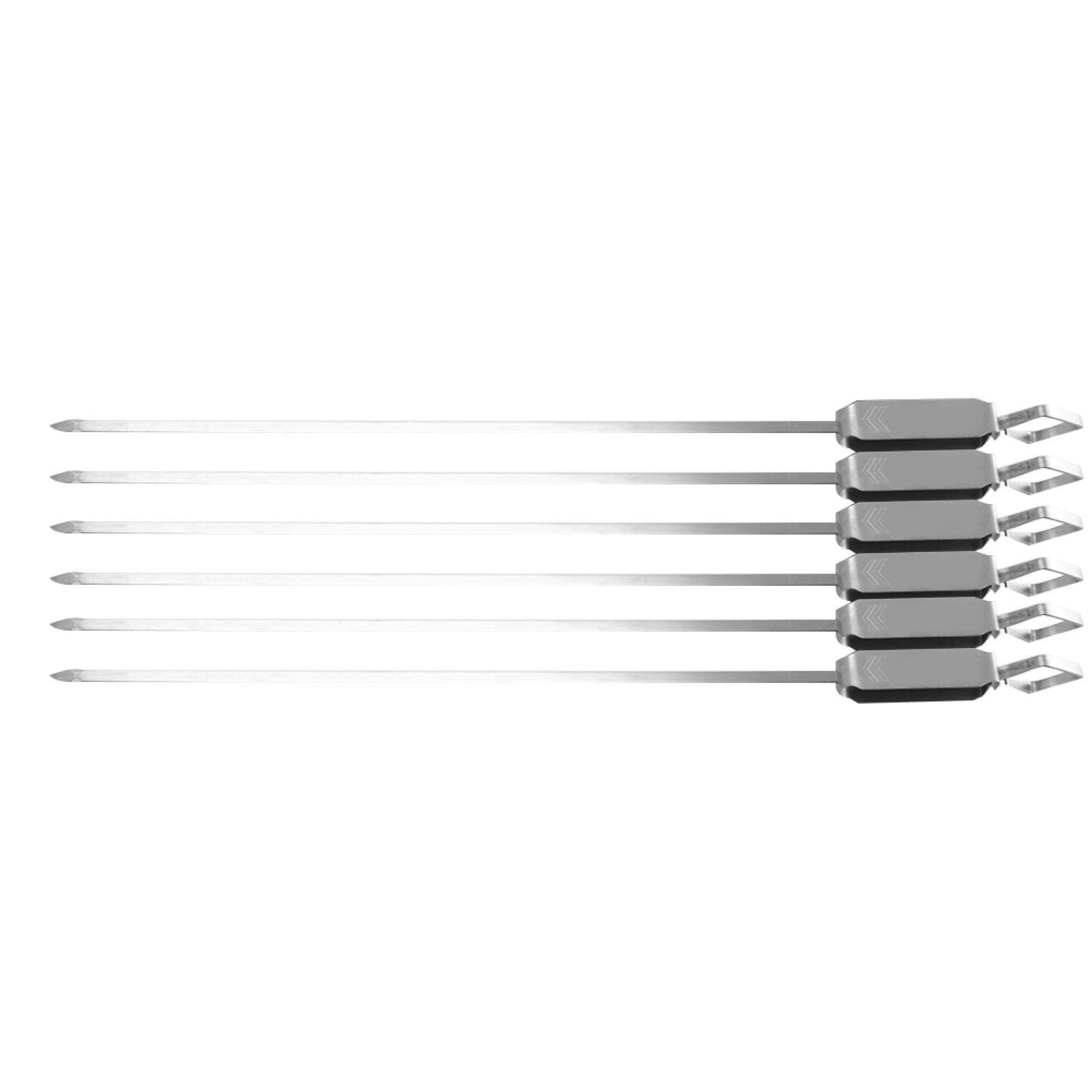 Kuuleyn Spiedini Barbecue Acciaio Inox 6 Pezzi Lunghi
