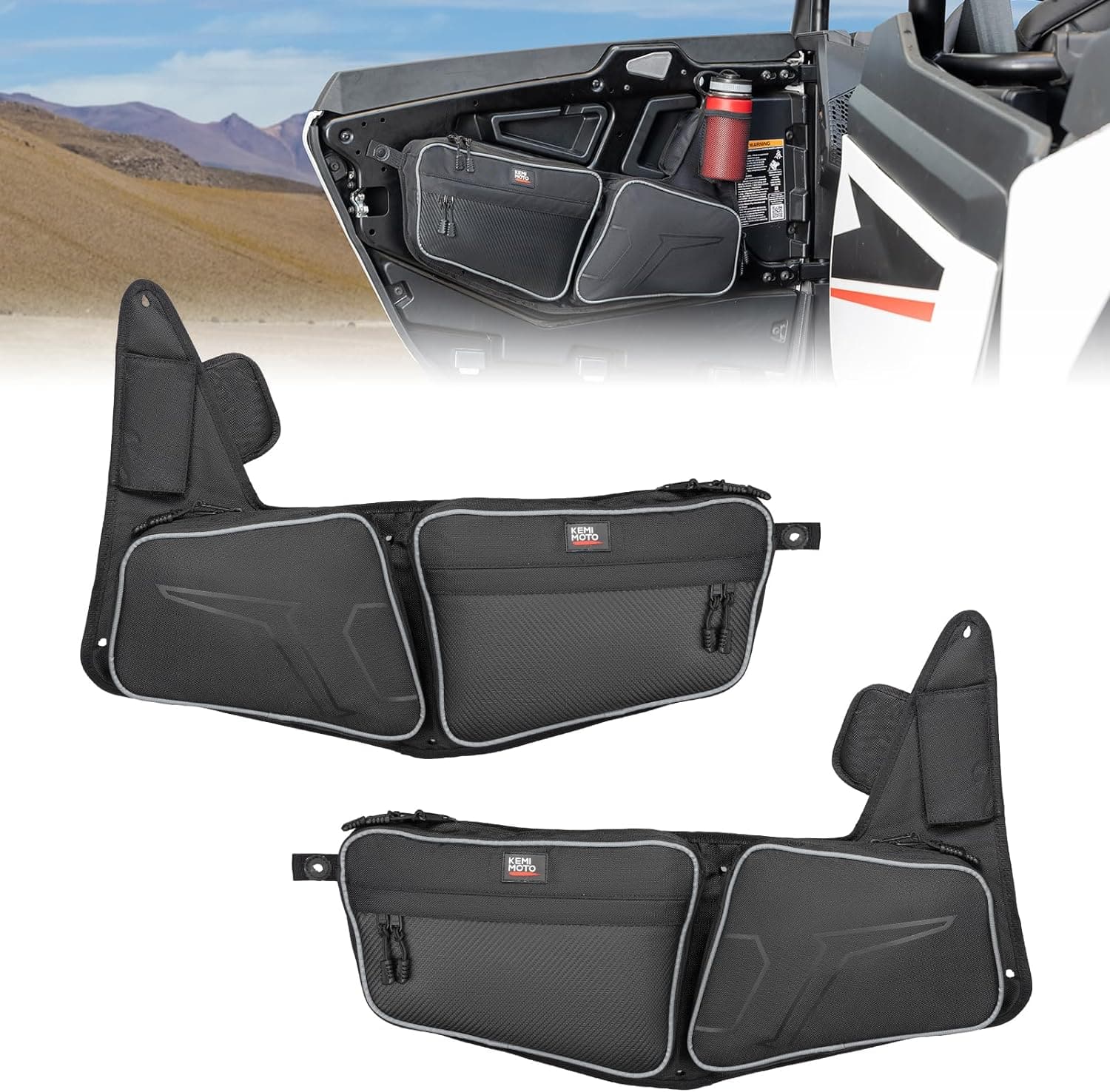 KEMIMOTO RZR XP 1000 2024-2025 borse porta anteriori 1680D