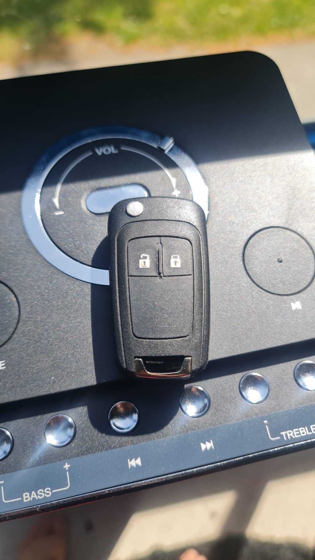 Kuuleyn Guscio Chiave Auto 2 Pulsanti Opel Astra Nero