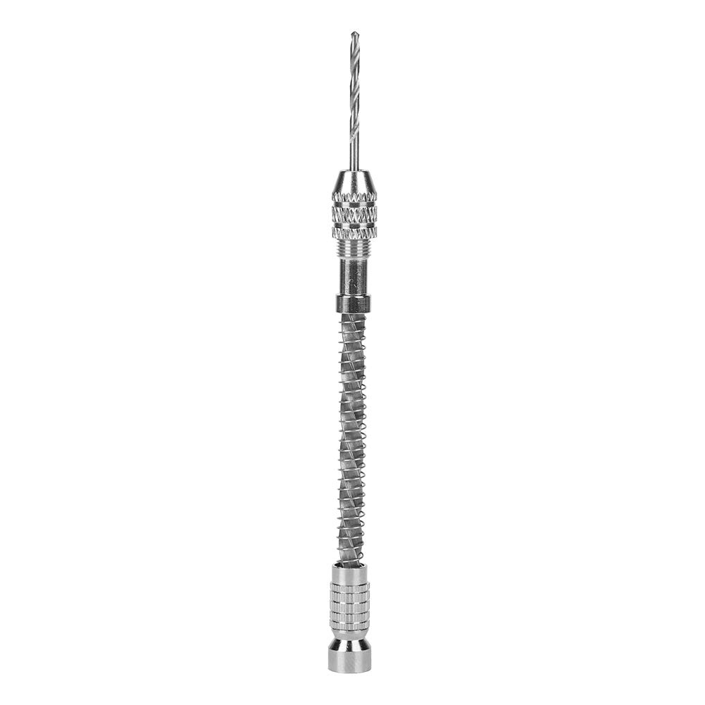 Kuuleyn Trapano a Mano Alluminio con 10 Punte Legno 1 Set