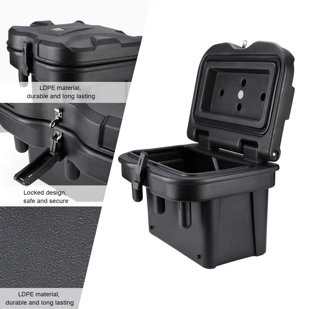 KEMIMOTO Baule 20L per Polaris General 1000 nero chiudibile