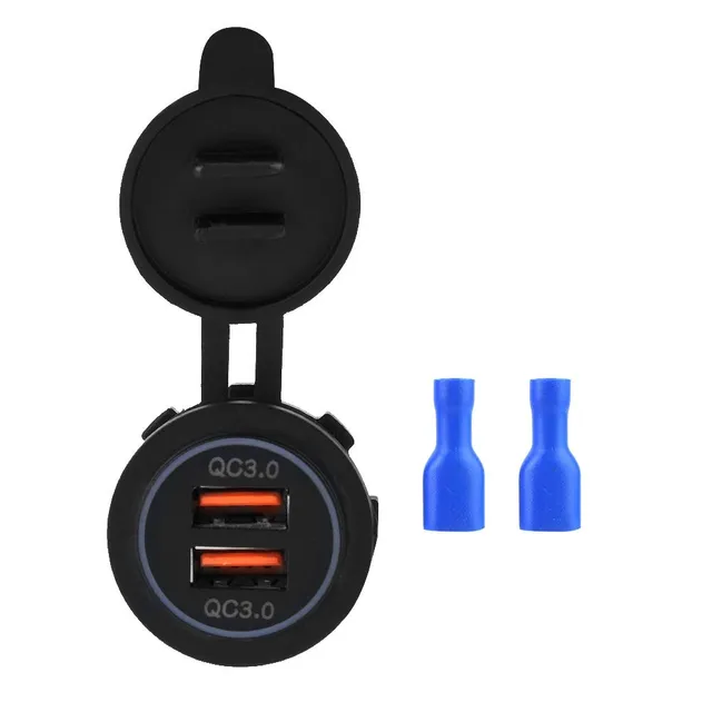 Kuuleyn Dual QC3.0 caricabatterie USB moto 12-24V doppia presa