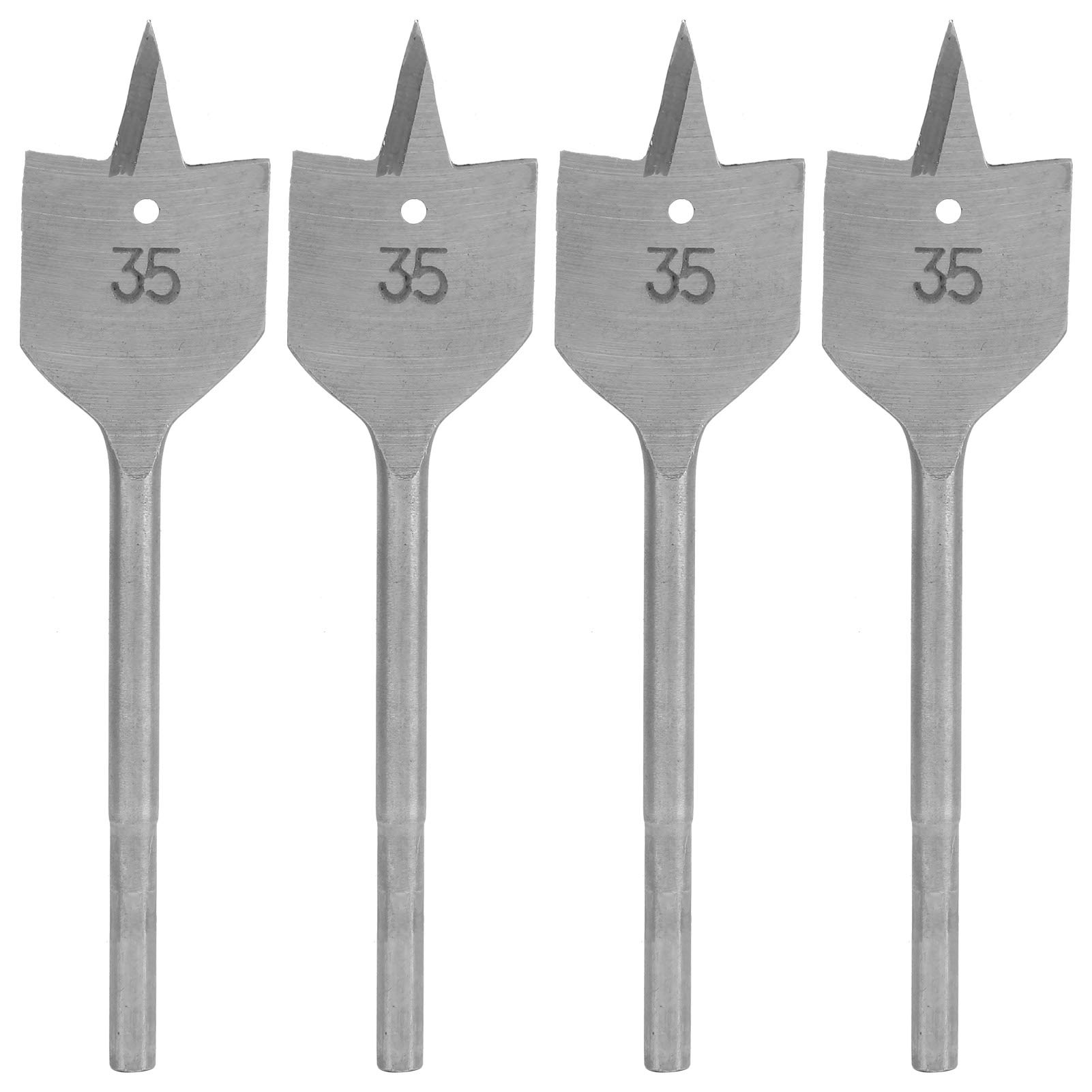 Kuuleyn Set 2 Punte a Paletta Legno 35 mm Acciaio