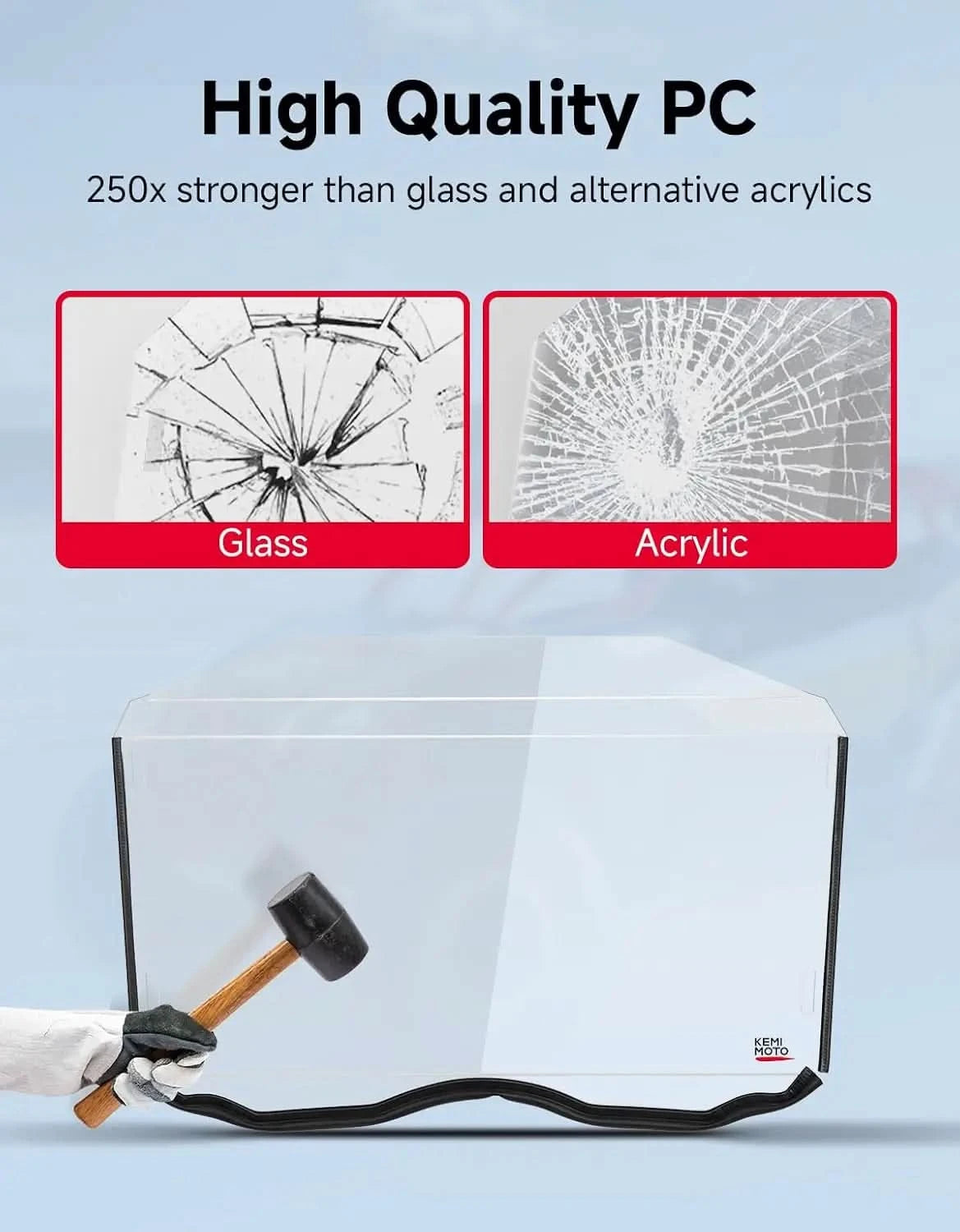 Kemimoto ZForce 500/800/1000 parabrezza anteriore policarbonato