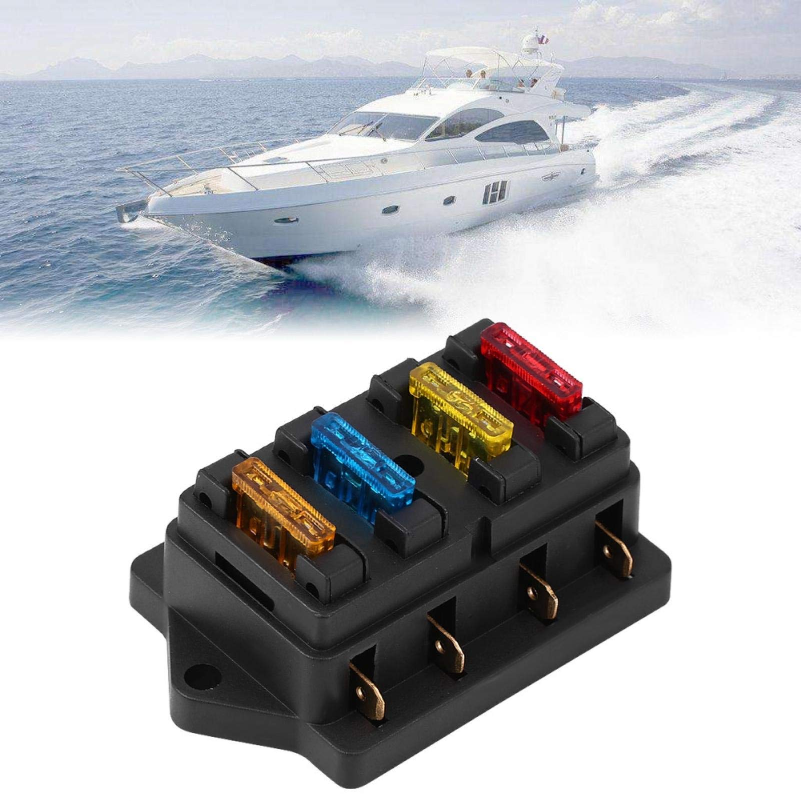 Kuuleyn scatola fusibili auto 4 vie 12-24V