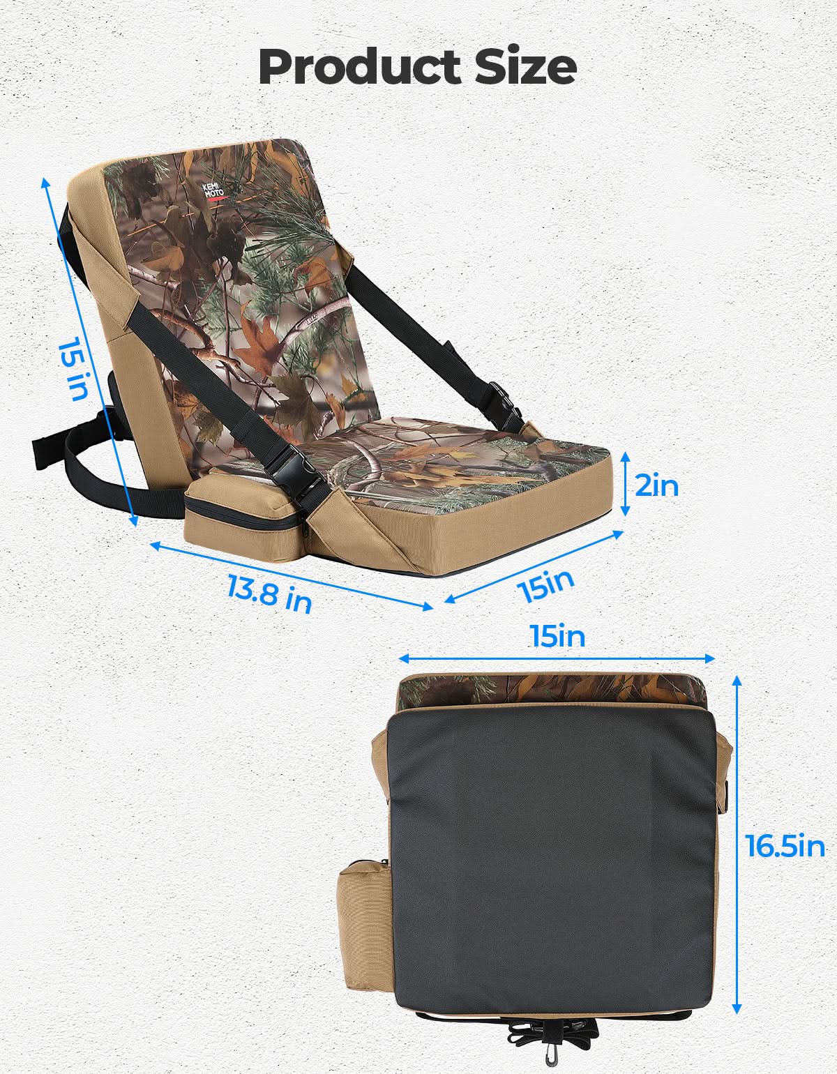 KEMIMOTO Cuscino Riscaldato Caccia Mimetico 10000mAh