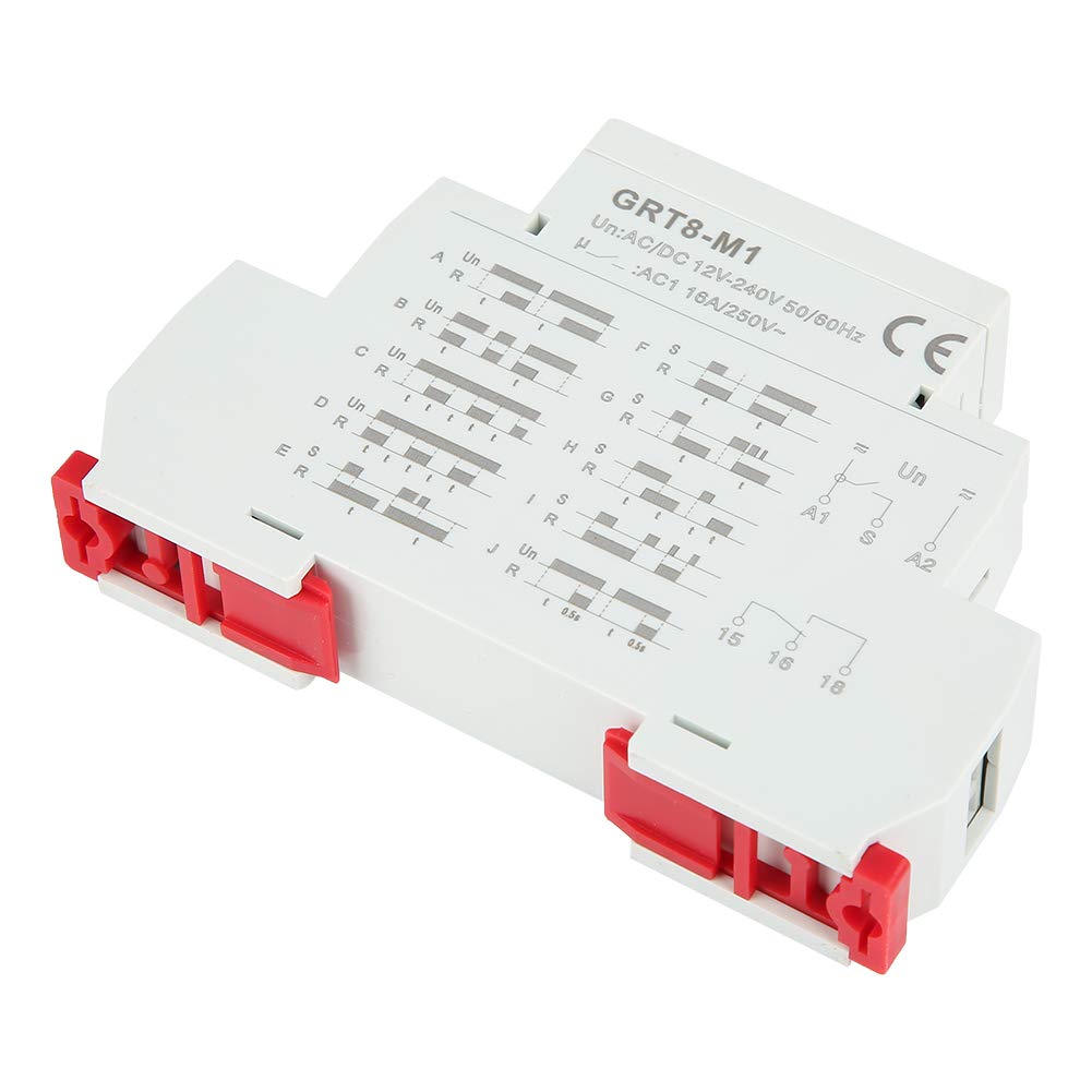 Kuuleyn GRT8-M1 Relè Temporizzatore 10 Funzioni Guida DIN