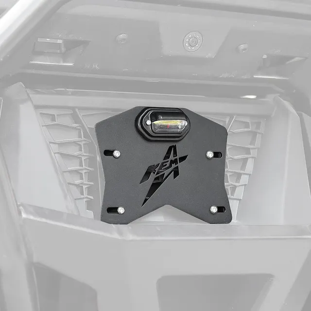 KEMIMOTO B0111-04101BK Porta Targa LED UTV Alluminio