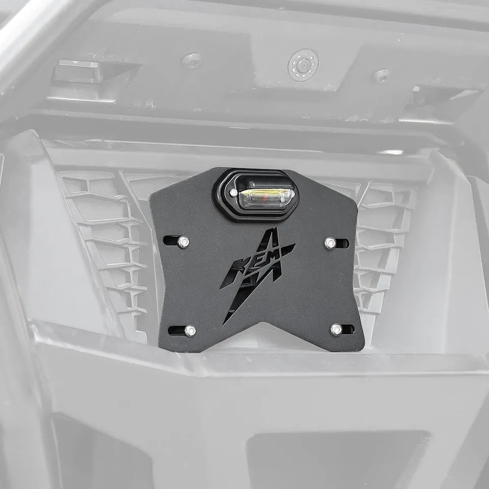 KEMIMOTO B0111-04101BK Porta Targa LED UTV Alluminio