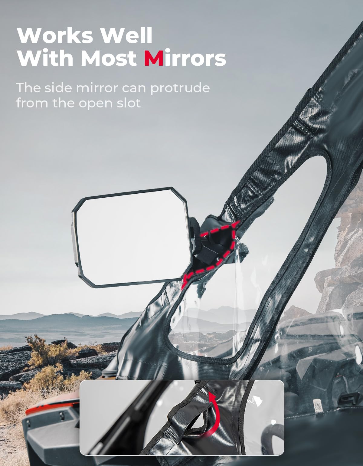KEMIMOTO RZR PRO XP porte superiori morbide 2 posti antipioggia