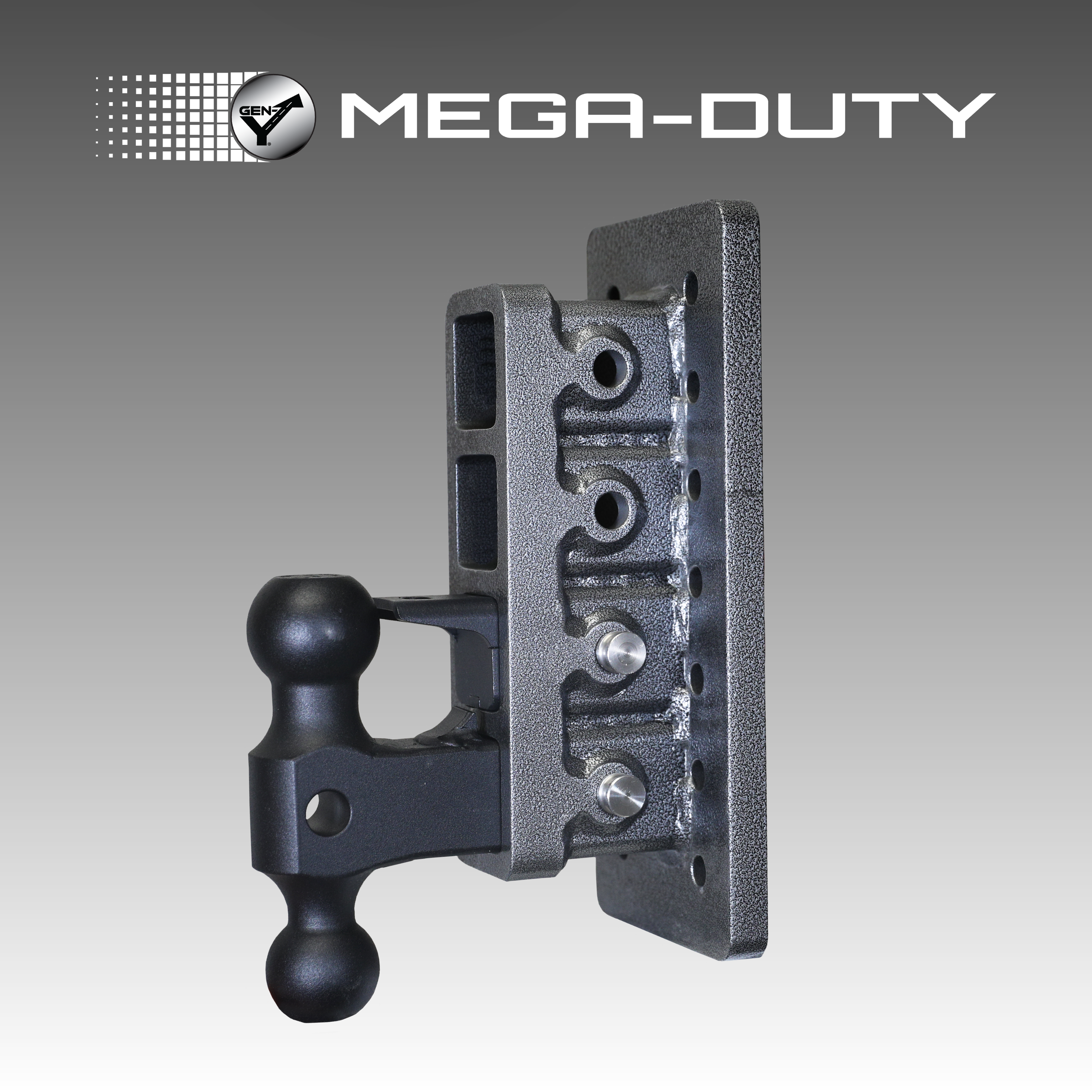 GEN-Y MEGA-DUTY Bolt-On gancio traino regolabile 2" 16K