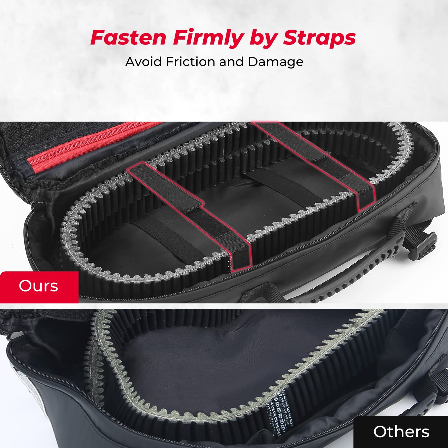 Kemimoto Borsa porta cinghia CVT con rotolo attrezzi