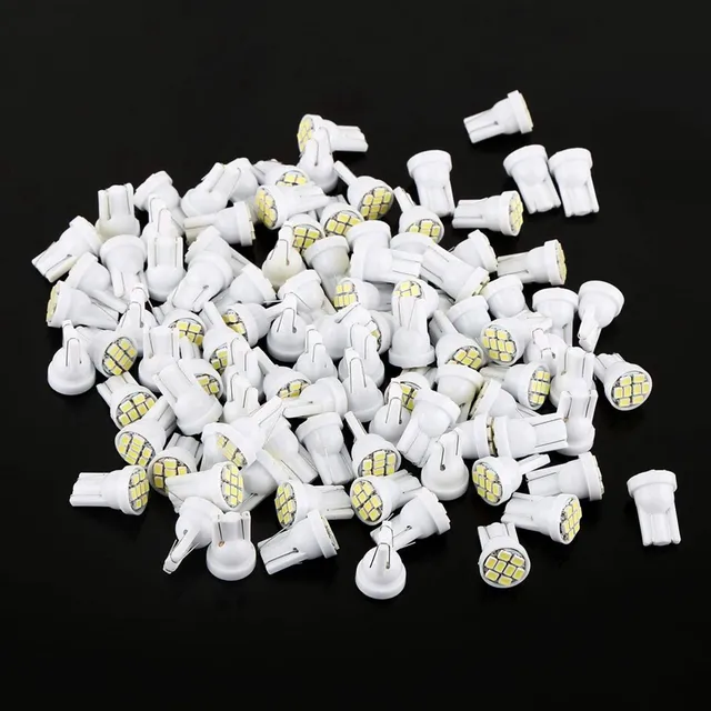 Kuuleyn Lampadine LED T10 8 SMD 1206 Bianche 100 Pezzi