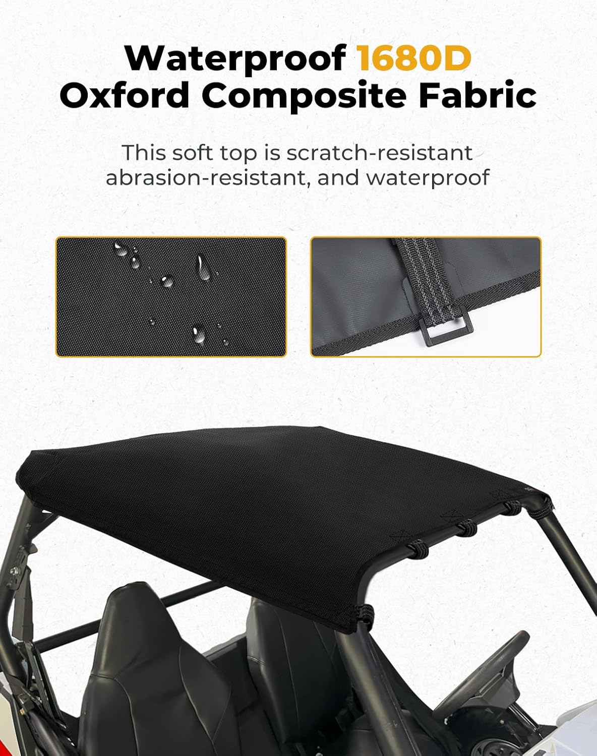 Kemimoto RZR 570 tetto morbido 1680D Oxford impermeabile