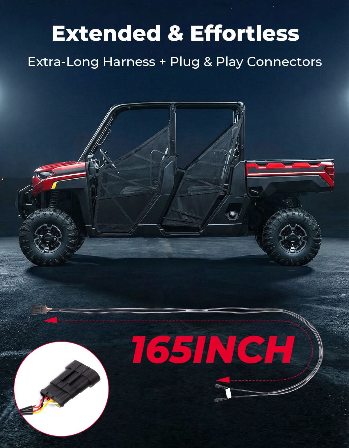 Kemimoto UTV kit frecce universale con clacson e spie cruscotto