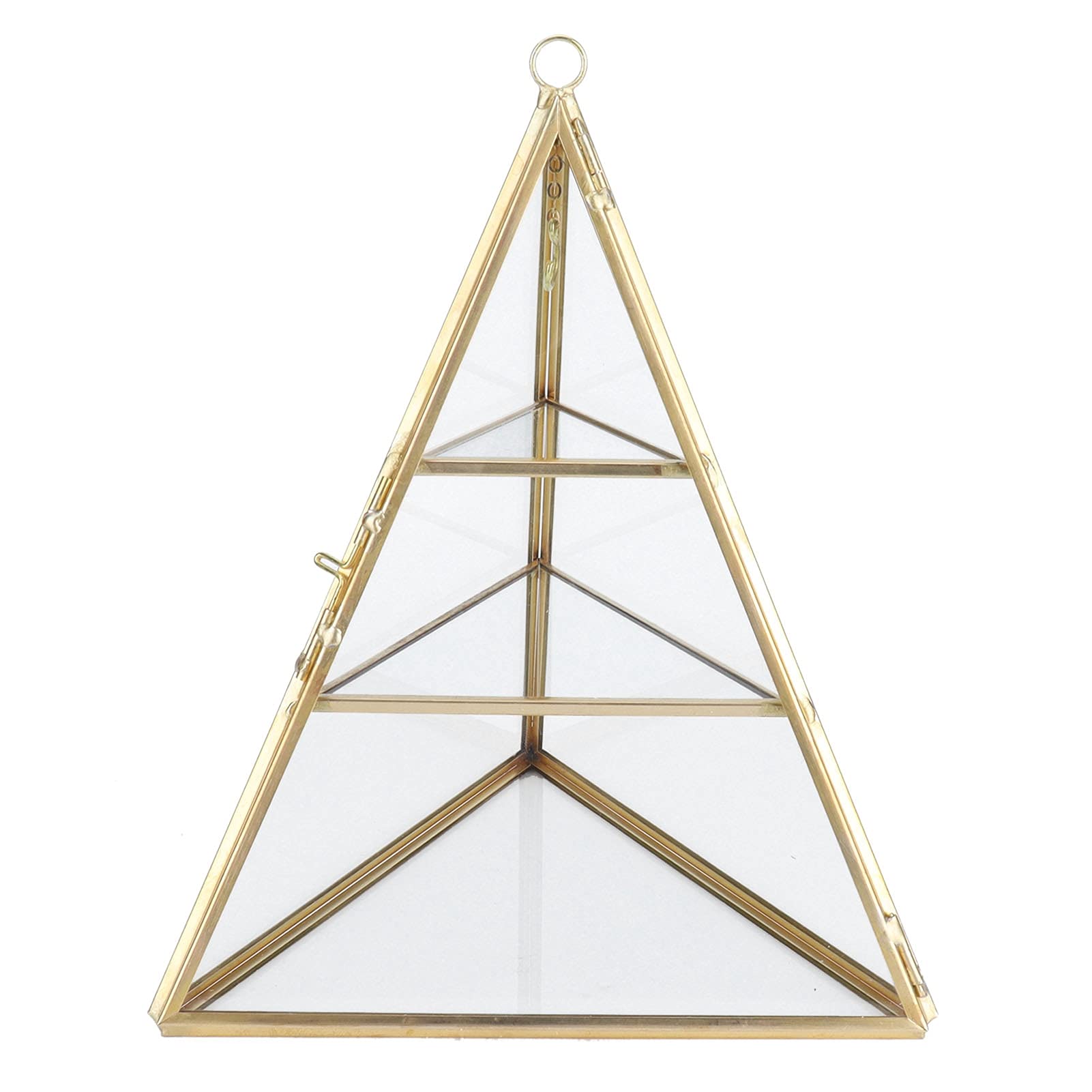 Hapivida Piramide 3 Livelli Portagioie Vetro 21 cm