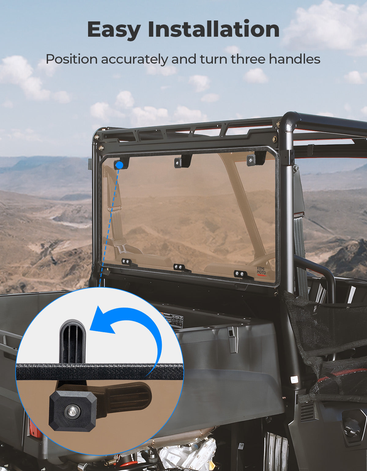 KEMIMOTO Ranger Midsize lunotto posteriore oscurato anti-UV
