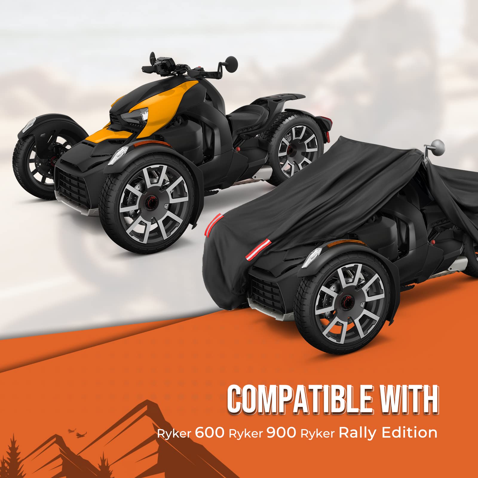 KEMIMOTO Telo Coprimoto Can-Am Ryker Rally Impermeabile