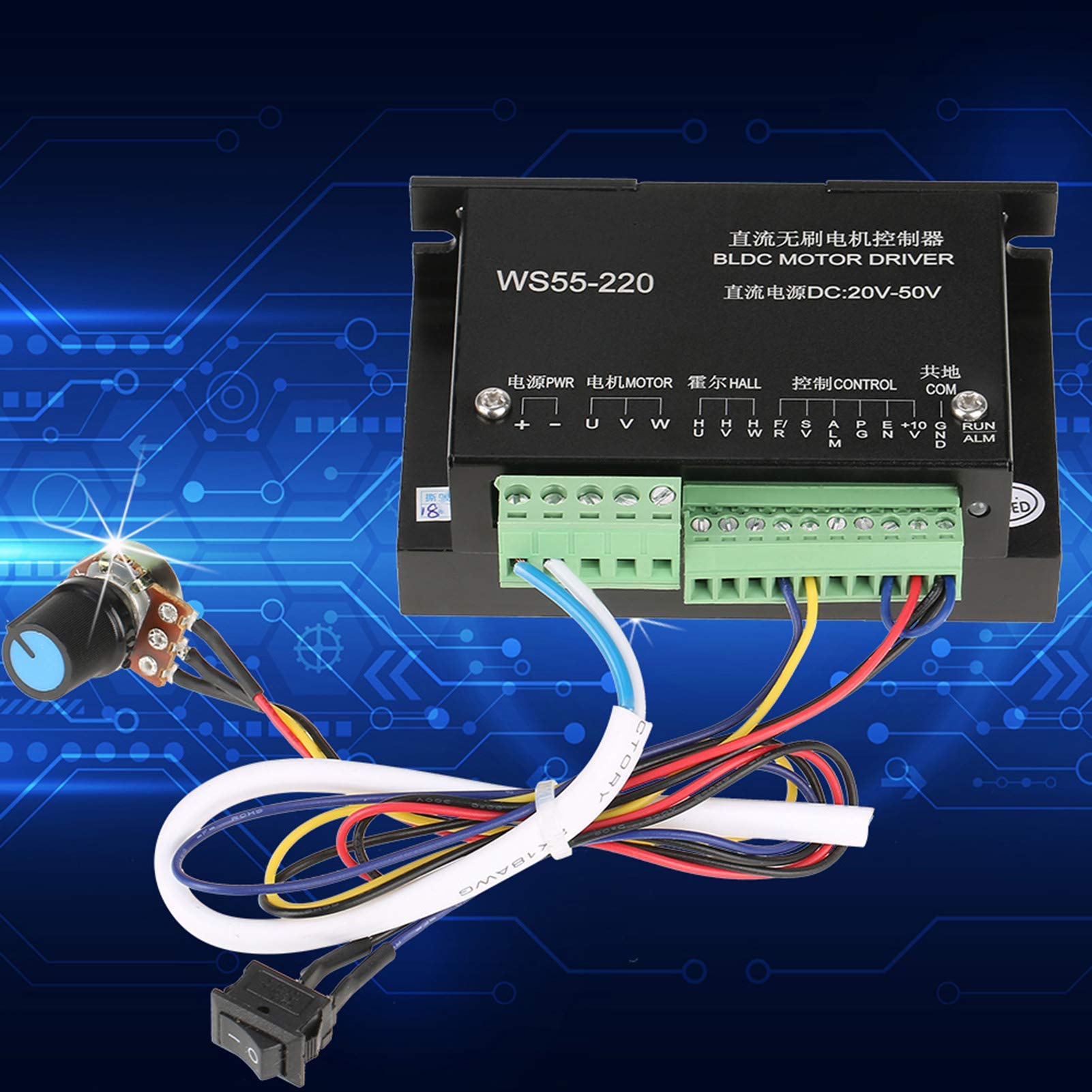 Kuuleyn WS55-220 Controller Motore BLDC 500W 20-50V