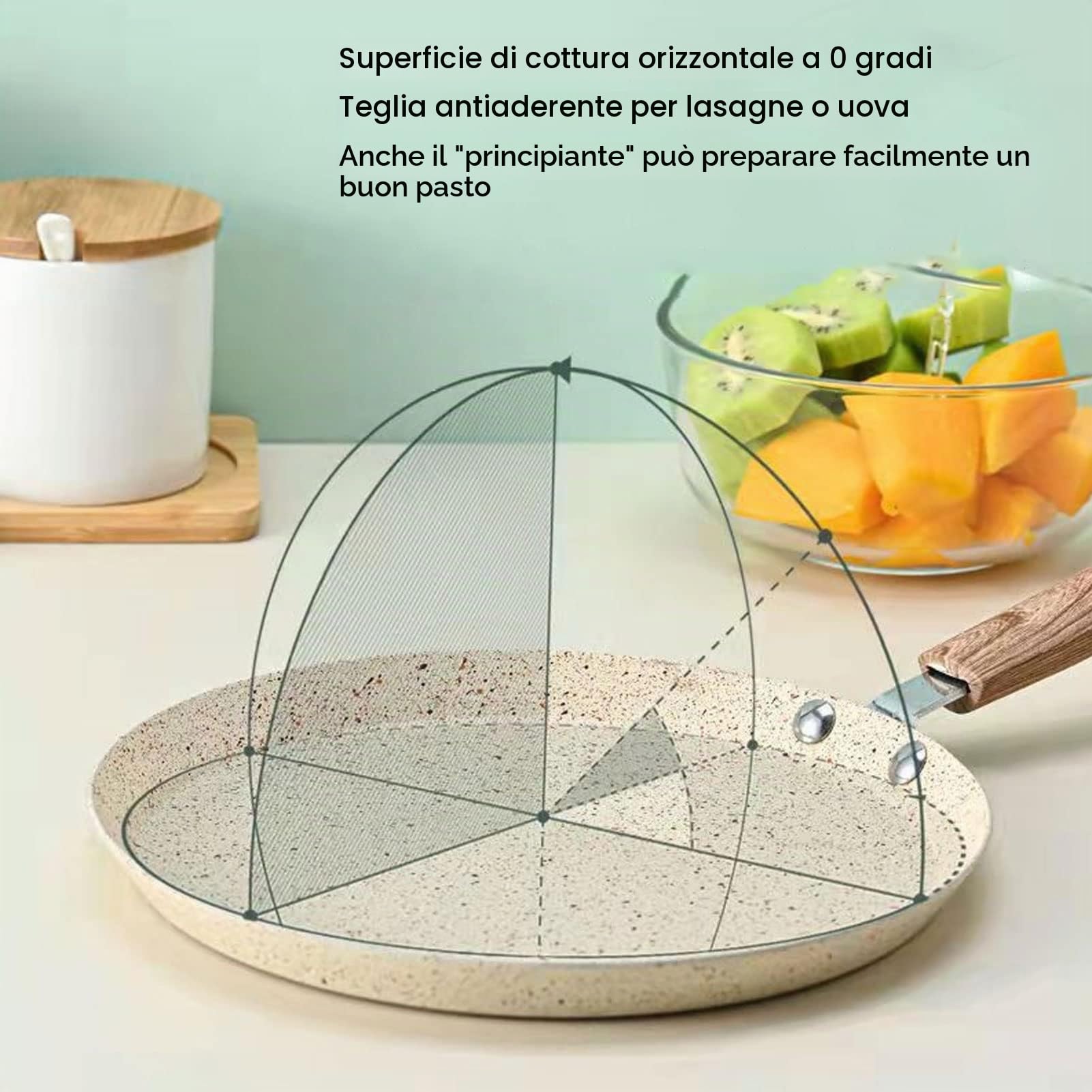 Kuuleyn padella crepes antiaderente 18cm alluminio