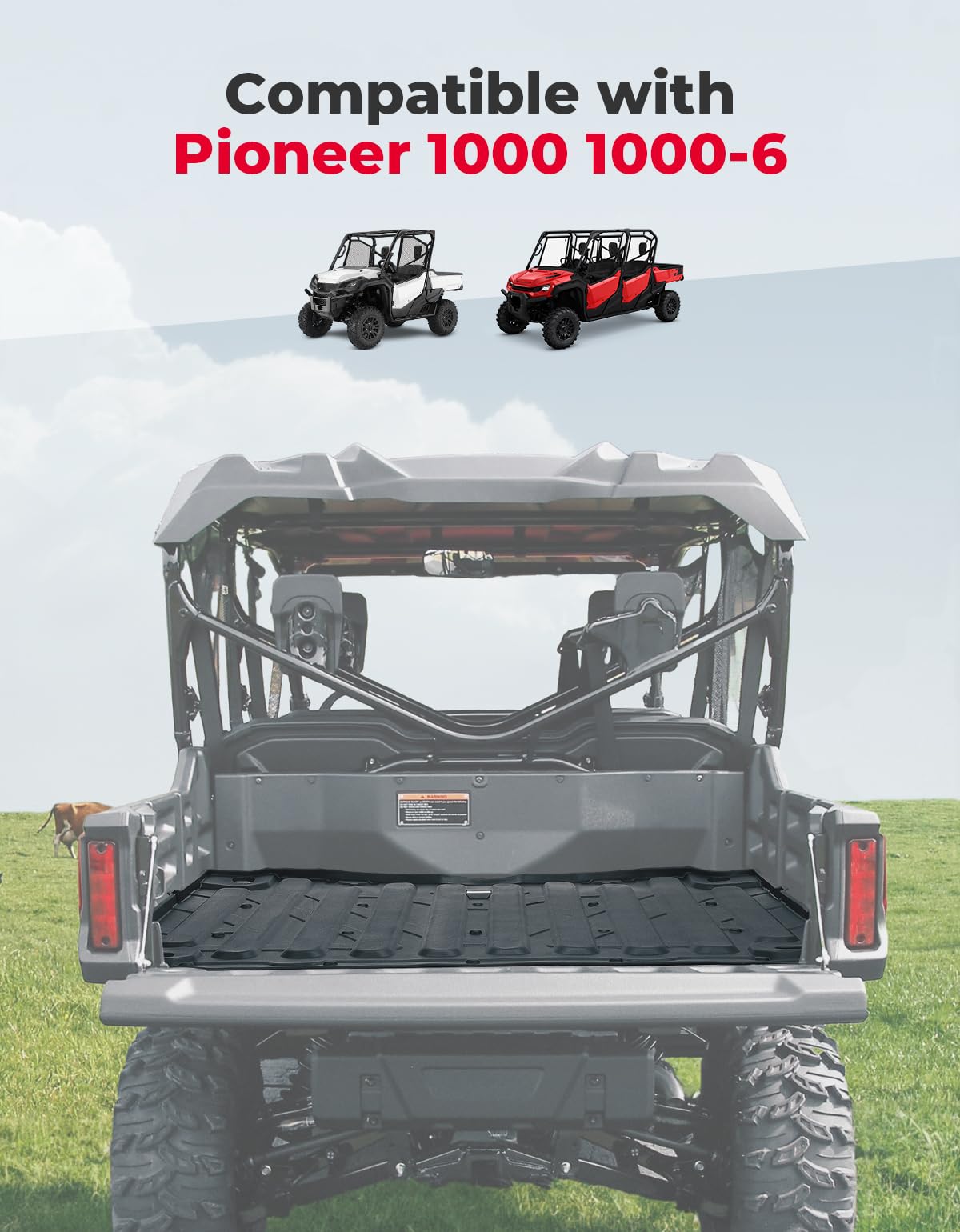 KEMIMOTO Pioneer 1000 Tappeto Cassone TPE Antiscivolo