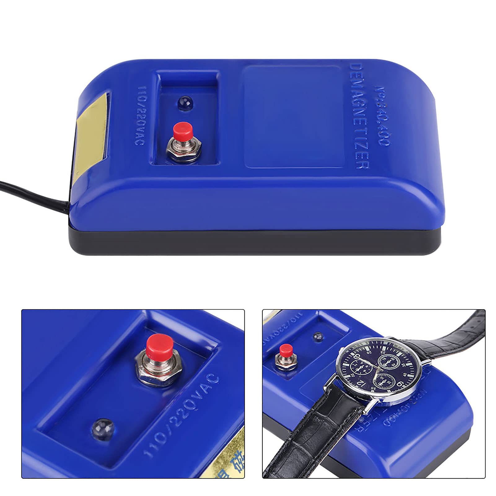 Hapivida Demagnetizzatore Orologi Meccanici 110/220V Blu