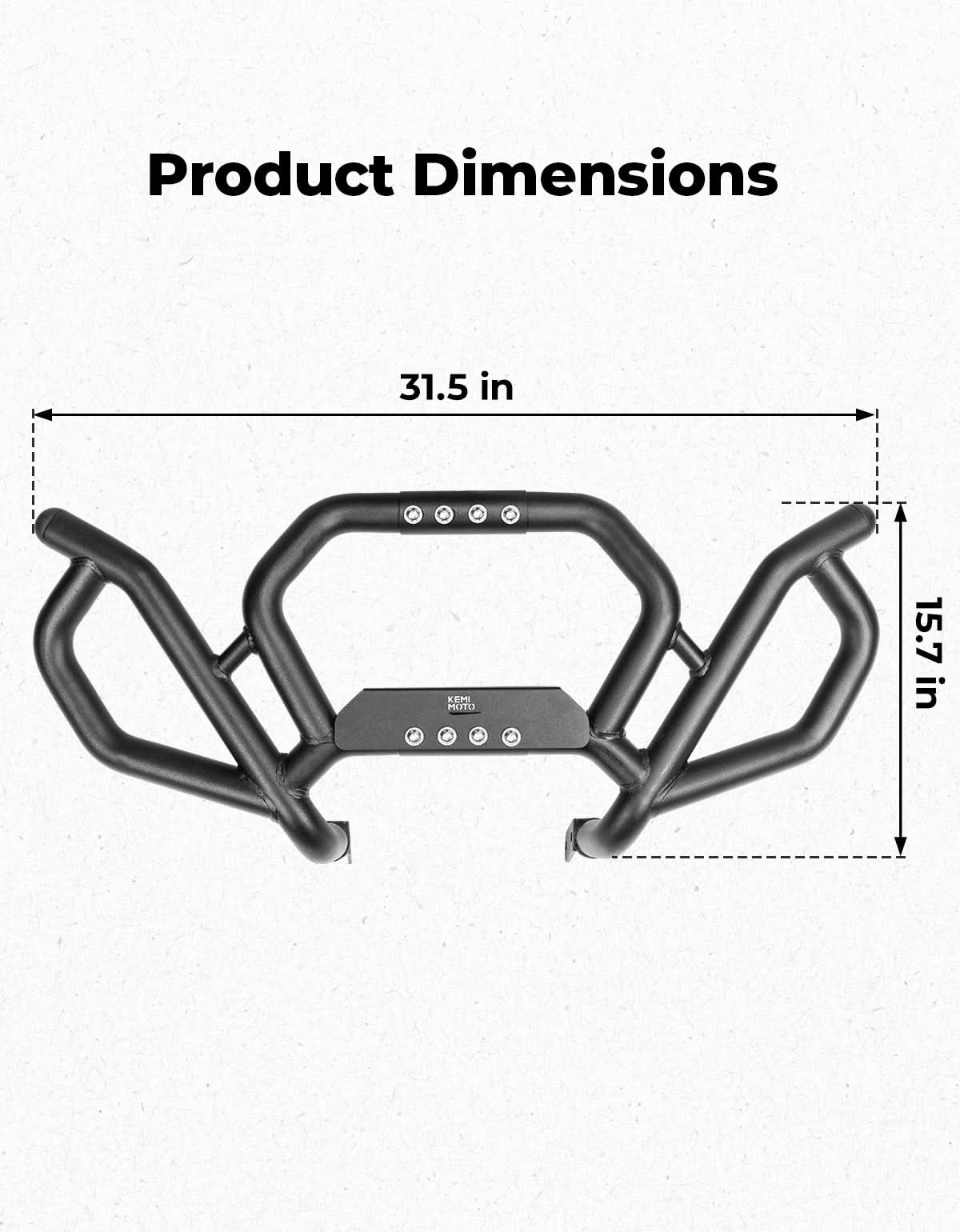 KEMIMOTO Maverick R Paraurti anteriore metallo 2024+