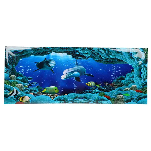 Kuuleyn Sfondo Acquario Adesivo PVC 122x50 cm Sea World