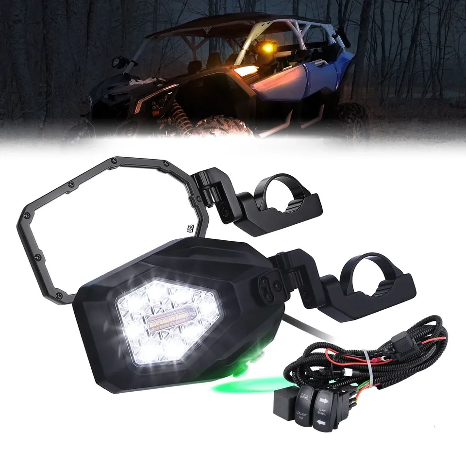 KEMIMOTO Specchietti UTV LED RZR X3 Talon con freccia
