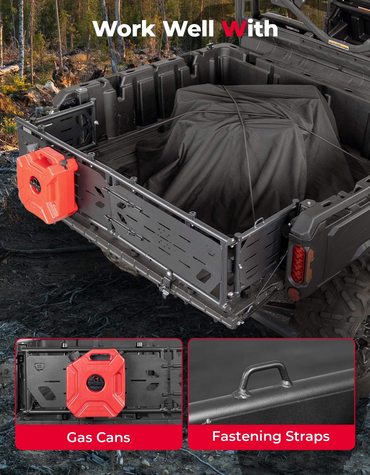 KEMIMOTO Defender HD estensione cassone metallo ribaltabile