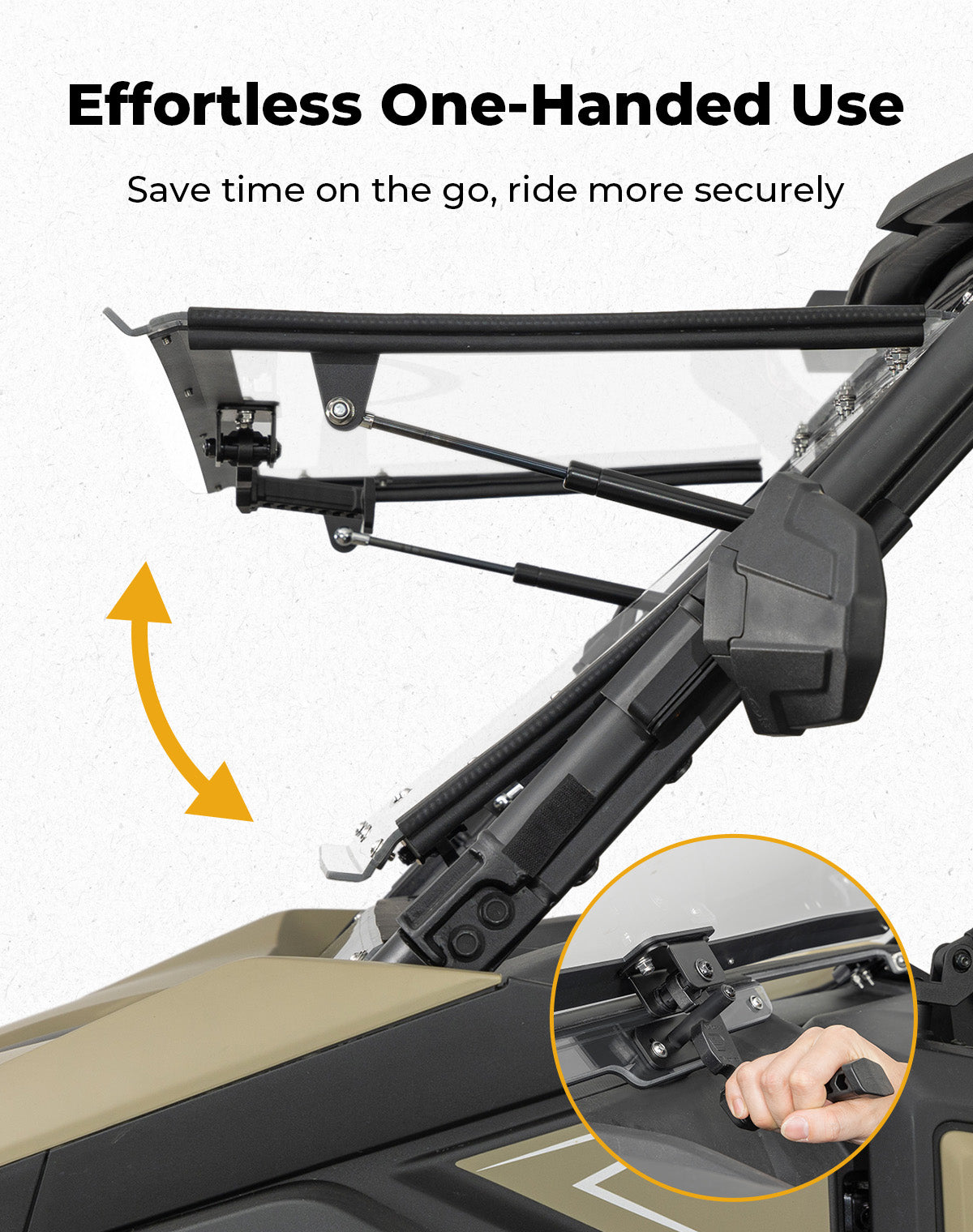 KEMIMOTO ZForce 950 parabrezza flip 3 in 1 policarbonato