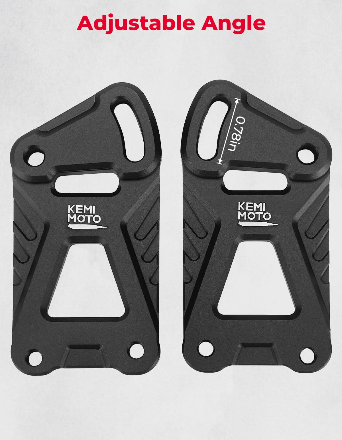 Kemimoto KLR 650 staffe rialzo parabrezza moto regolabili
