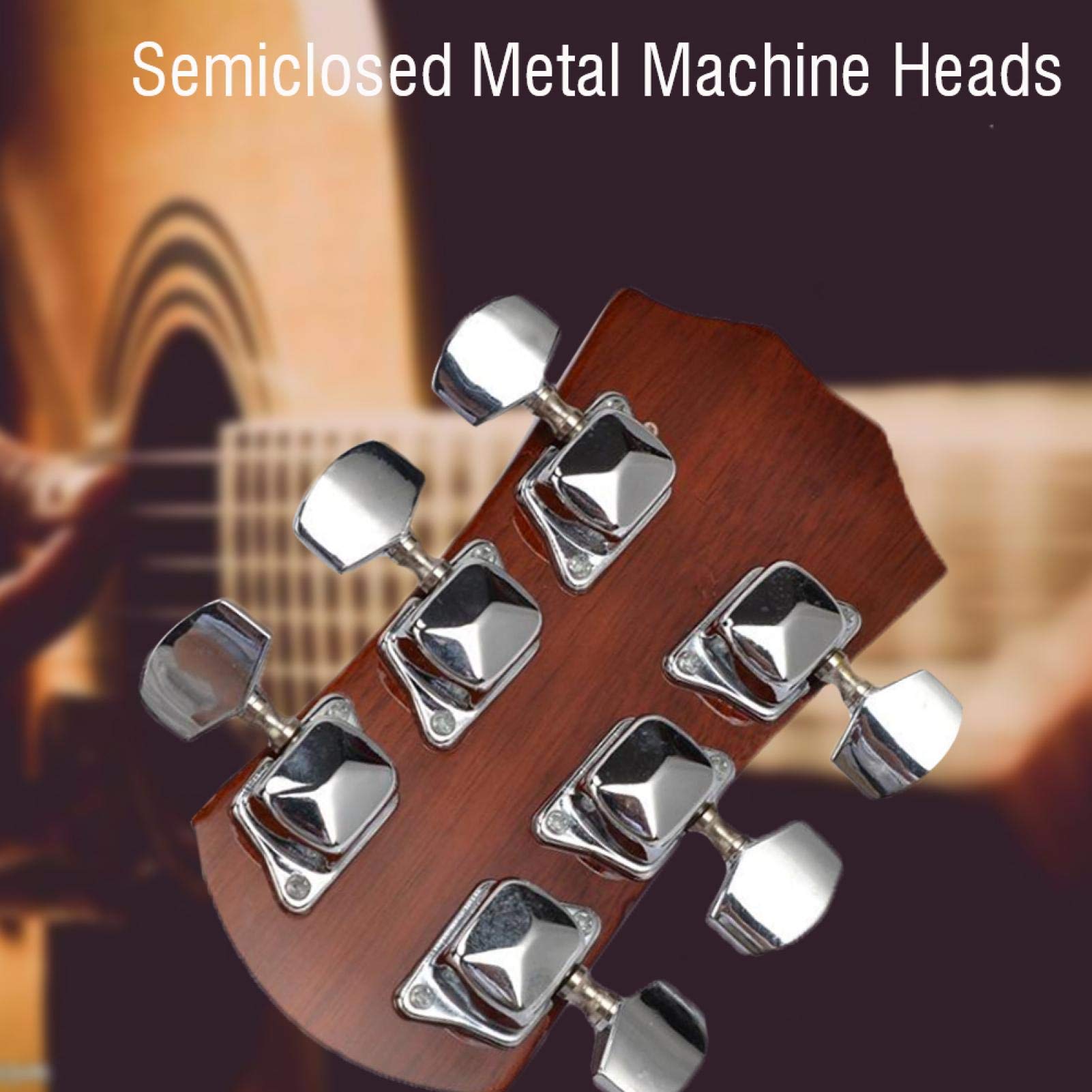 Kuuleyn meccaniche chitarra 3R 3L semichiuse argento