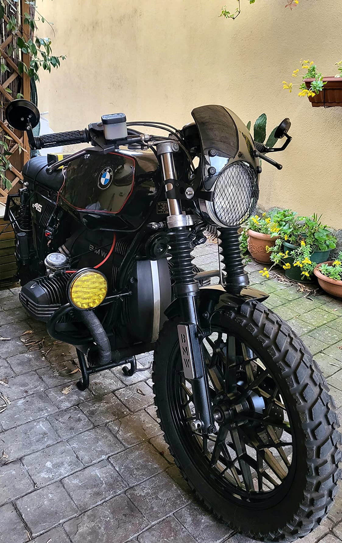 Hapivida Cupolino Parabrezza Moto 5-7 Pollici Retrò