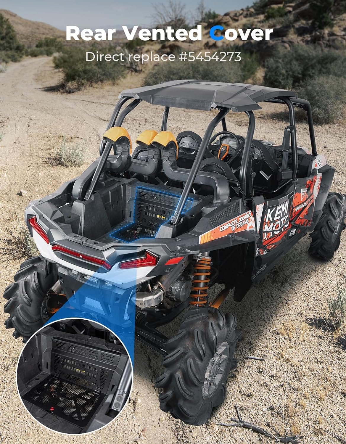 KEMIMOTO RZR XP 1000 cover motore alluminio ventilata