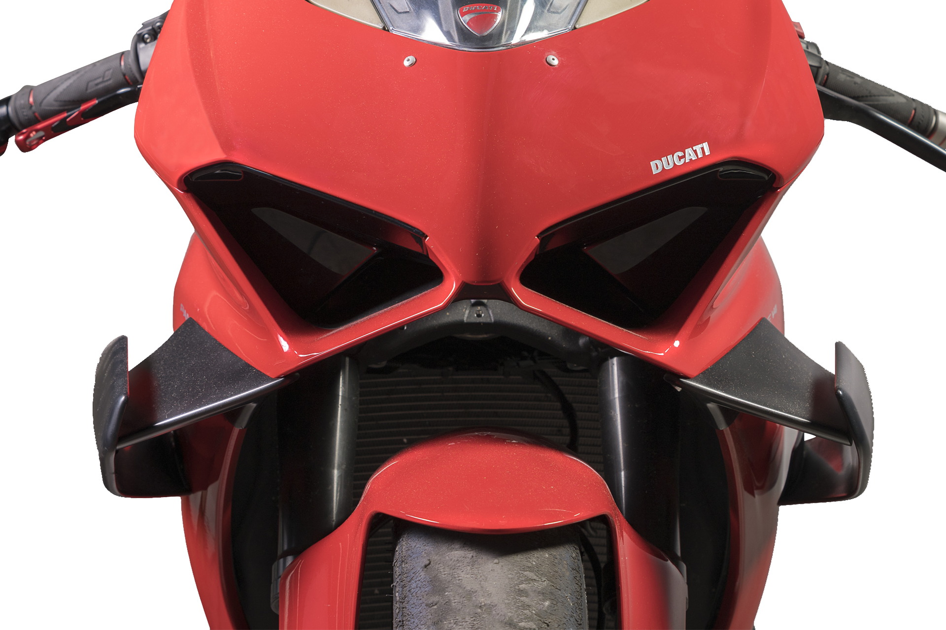 QD Exhaust Tie-Wings alette Ducati Panigale V4 ABS carbonio