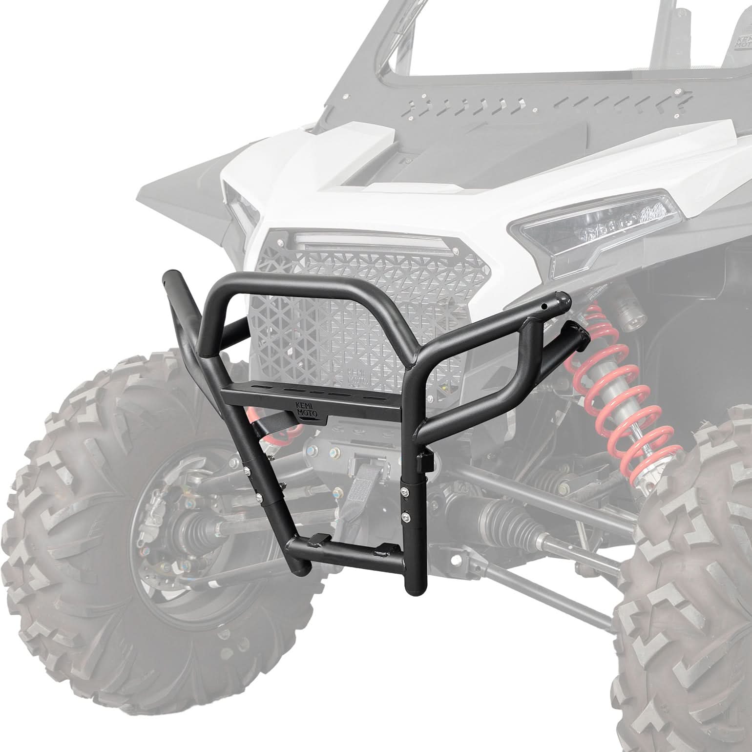 KEMIMOTO RZR XP 1000 paraurti anteriore acciaio nero