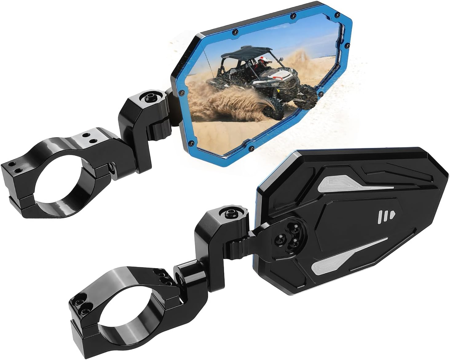 KEMIMOTO FTVMI039BK Specchietti UTV Neri Coppia Pieghevoli